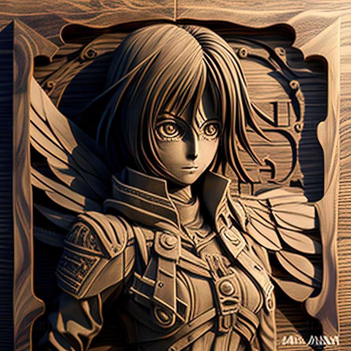 Mikasa Ackerman anime serial Ataka Titanov FROM ANIMERE